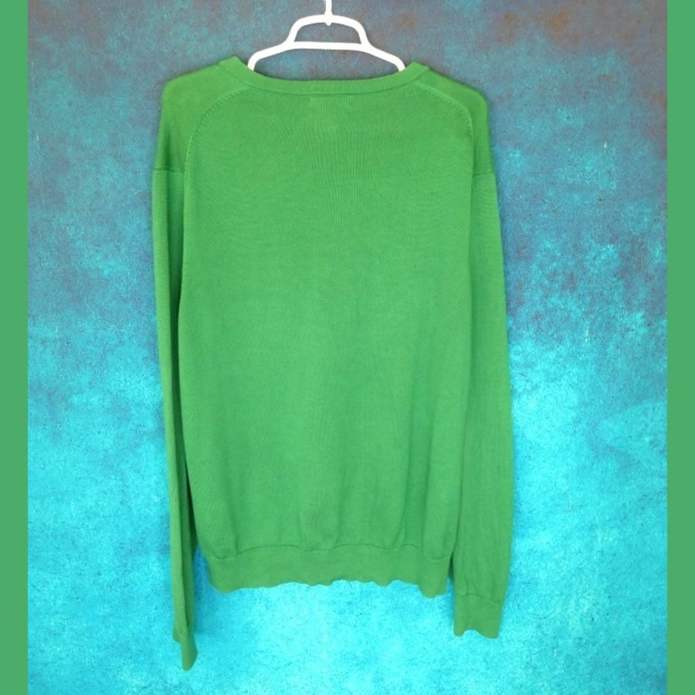 Land's End Green Sweater Size Large (42-44) - Picture 5 of 7
